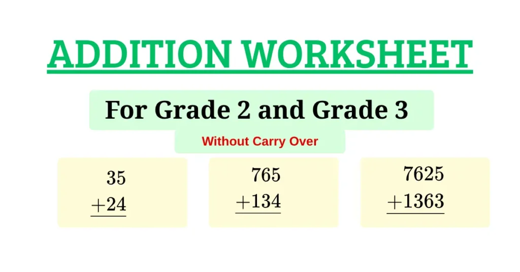 Addition Worksheets