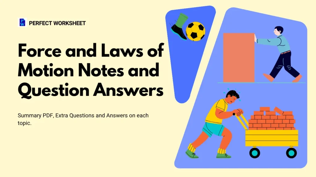 Force and Laws of Motion